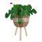 Best Seller Wicker Planter Basket Plant Stand Removable Legs Seagrass Planter Storage Basket Plant Holder Wholesale