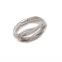 Silver Colored Simple Rattan Napkin Ring Wholesale