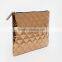 Brand Designer Metallic Quilted Clutch Bag PU Leather Clutch Bag