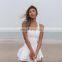 Contrasting Color One Piece Sexy Backless Jumpsuits Custom Women Quick Dry Tennis Wears