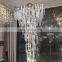 Modern Hotel Large Tree Branch Chandelier Glass Hanging Light Long Chandelier for High Ceiling