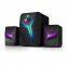 Laptop PC USB-Strom-Audio-LED-Licht mit RGB-Farben, Desktop-Gaming-Zubeh?r, Lautsprecher, tragbarer aktiver 2.0-Studiolautsprecher, Bluetooth-Lautsprecher