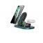 Upgrade portable wireless charging mobile phone holder magnet holder 3 in 1 fast wireless car charger