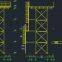 Cheap customized size and height hot-dip galvanized steel structure frame elevated water tank tower