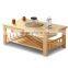 Solid wood furniture wooden coffee table design,pine wood table