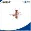 J9714 forged pipe fitting copper cross 4 way copper fitting cross