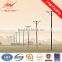 11m 33kv transmission line steel pole tower manufacturer