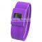 LP1141B_PU Cheapest promotion choice colorful silicone slap on LCD silicone ion watch
