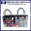 New design mini gift basket of empty customize pu leather basket for gift