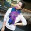 Korea Fashion Ladies Long Acrylic Knit Gradient Scarf