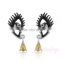 High quality china factory fancy design gold beautiful earring designs for women