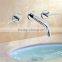Fancy Design 3 Hole Deck Mounted Wash Basin Faucet BNF005A