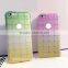 ultra-slim ice square gradual change grid pattern tpu phone case for iphone 6 plus