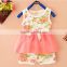 2016 short sleeve baby clothes birthday girl clothing sets 1years kids outfits infant summer shirts sets                        
                                                Quality Choice