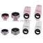 Momax Fish Eye Universal 3 in 1 Mobile Phone Chip Lenses Fisheye Wide Angle Macro Camera for iPhone 6s Plus Samsung S7 MT-5782