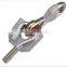 GALVANIZED IRON THREAD SWING HOOK SITH BOLT AND PLASTIC WASHER 6MM