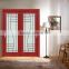custom fancy design wooden textured glass shower door