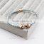2016 Best Seller Custom Size Magnetic Clasp Punk Genuine Leather North Skull Bracelet