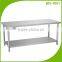 Restaurant Kitchen Equipment Stainless Steel Work Tables/2 Tiers Stainless Steel Work Bench BN-W01