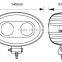 Forklift truck lamp 10 W blue spot light