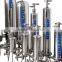 Stainless steel sanitary cartridge filter housing for food filtration