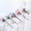 2016 Top Selling Natural and 100% handmade Simple Ceramic Flower Shape Hair Pin For Sale