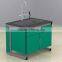 Lab experiment use steel laboratory work bench with drawer and sink