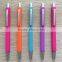 Hot selling promotional rubberized square pen without clip