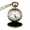 Motorcycle Watch Necklace Old Simple Round Antique Bronze Round Pocket Watch Necklace Pendant Motorcycle Watch Necklace
