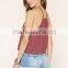 Custom Design Apparel Polyester Crisscross Strappy Fashion Woman Apparel