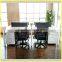 wood office workstation for 4 person