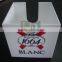 Best selling acrylic cube memo box notes paper holder