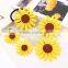2016 New Lovely Sunflower Hair Accessories Yellow Sunflower Elastic Hair Bands & Brooch Hair Clips For Women & Girl Accessories