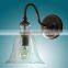 110-130V Retro Upside-down Wine Glass Style LED Wall Light With Lampshade