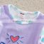 (TS5518) Purple 2-6Y Neat new hot children girl summer sets cute baby boutique clothing sets spots printed