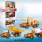metal pull back shop truck toy, alloy pull back engineering van toy
