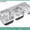 popular Asia silver Professional factory produced stainless steel laundry sink cabinet 9745A