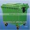 plastic rubbish/trash bin with wheel