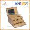 Full grain leather cosmetic box manufacturer  China