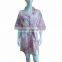 New style floral printing bridal satin robe for wedding