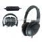 noise cancelling wired headphones studio stereo earphones for airline use