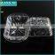 Machine Made Clear Glass Butter Dish