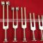 WEIGHTED MEDICAL SOUND HEALING TUNING FORKS OF BRAIN WAVE TUNER SOUND SET