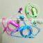 Fashion 3.5mm connector LED light glowing stereo earphone in ear headset with Microphone