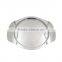 Stainless steel serving tray with mirror effect