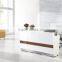 Modern white beauty MFC front office reception desk