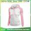 Guangzhou factory Color combination 70% cotton 30% polyester Long hoodies with Earphone