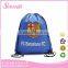 Promotional cute polyester drawstring bag for student