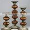 antique style poly flower vase with delicated carving pattern for hotel guest room decor