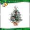 7 foot snow flocking christmas tree decoration pine cone For Christmas Holiday